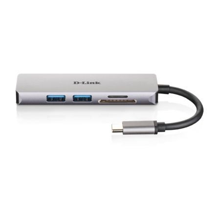 D-Link DUB-M530 Docking Station USB-C 5 en 1 con HDMI 4K y Lector de Tarjetas